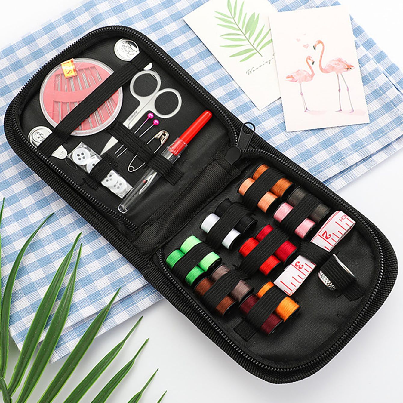 Needle Threader Tool - Set 27 peralatan jahit termasuk gunting