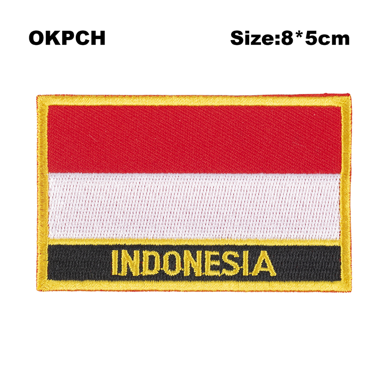 Sewing Indonesia - Bendera Irak Bordir Patch Besi Pada