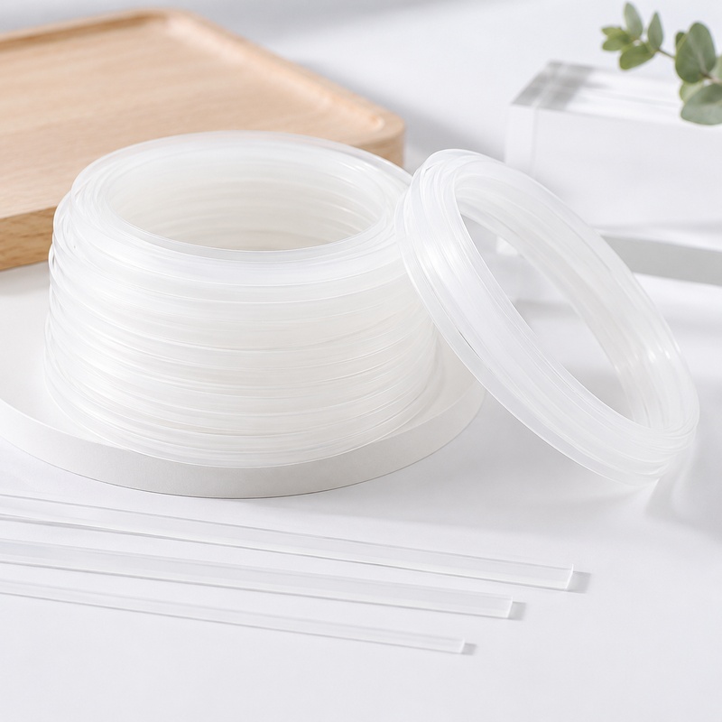 Textile Sewing Support - 20 Meter 4-12mm Plastik PP Transparan