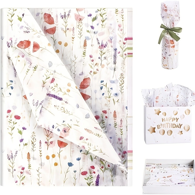 Pattern Tissue Paper - 20 Lembar Kertas Tisu Pembungkus Kado
