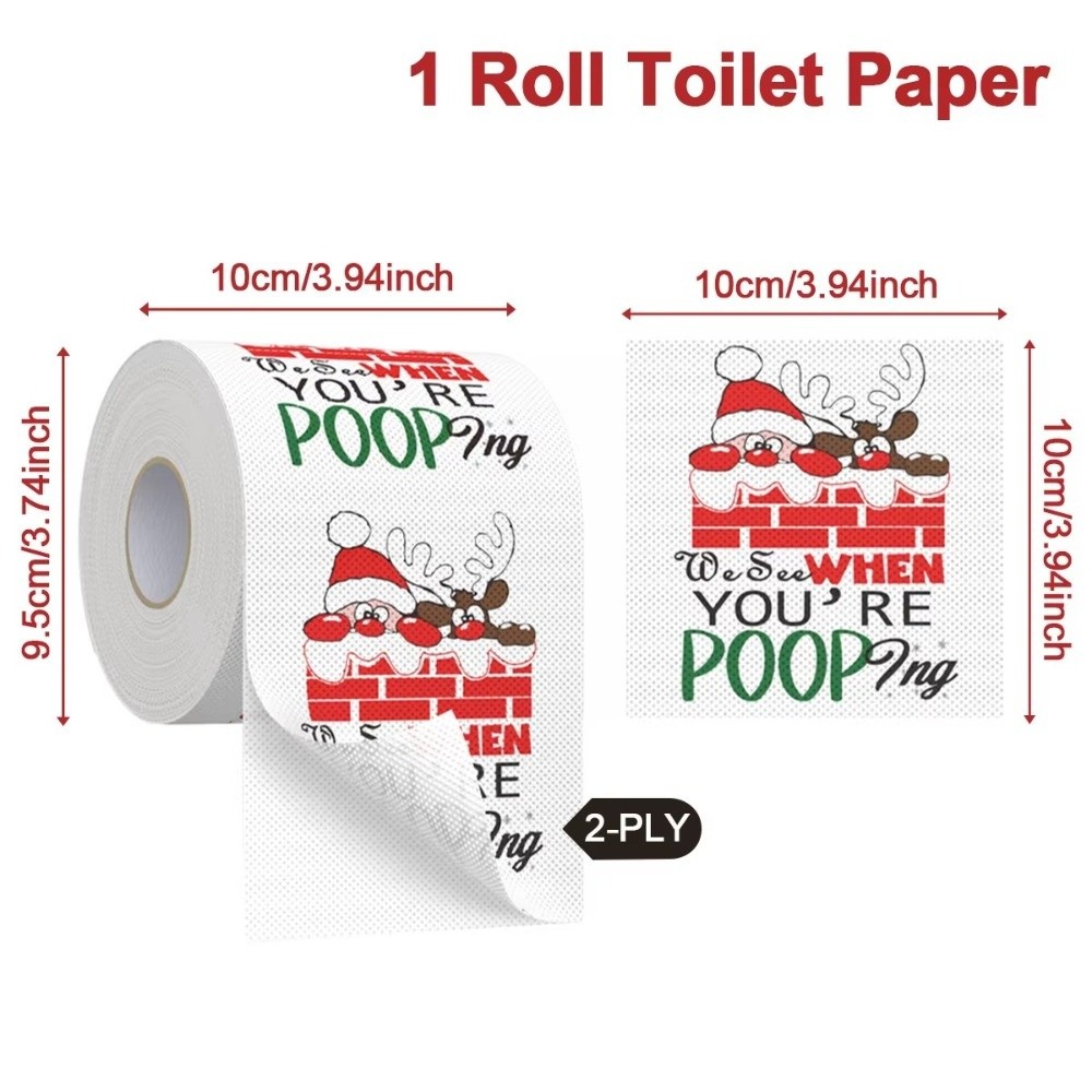 Kertas Toilet Natal Motif Sant - Pattern Tissue Paper ulasan dan harga