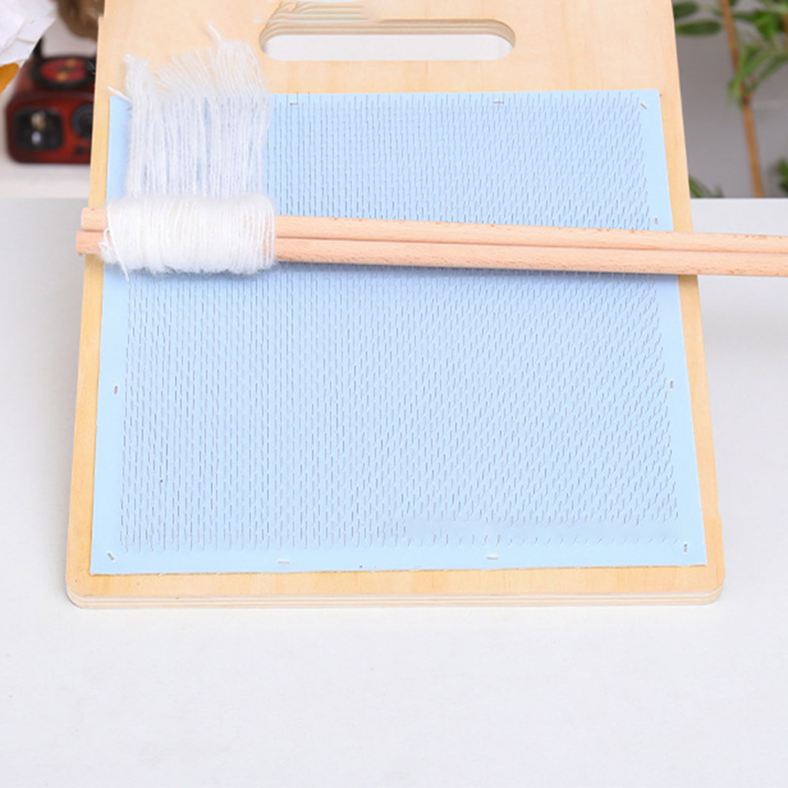 Papan Pencampur Wol Kayu, Set  - Textile Sewing Support ulasan dan harga