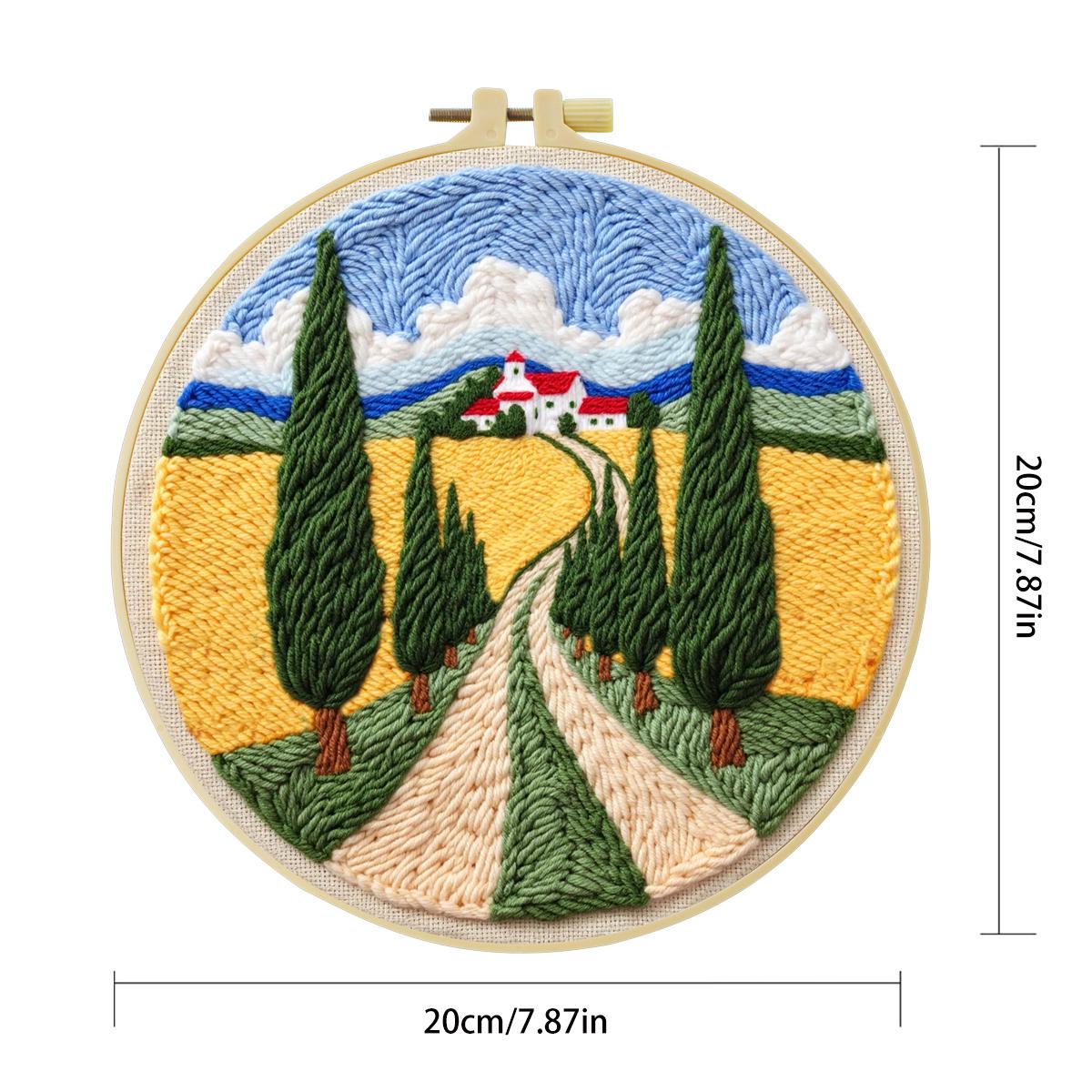 Set Kit Sulaman Punch Needle 2 - Sewing Textile Art ulasan dan harga