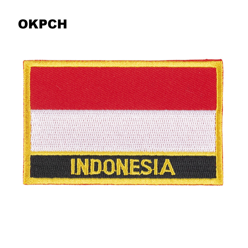 Bendera Indonesia bordir Patch - Sewing Indonesia ulasan dan harga