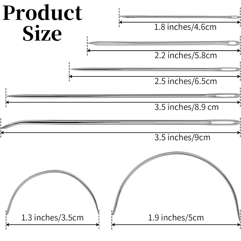 14/16PCS Kit Jarum Jahit Kulit - Leather Needle Heavy ulasan dan harga