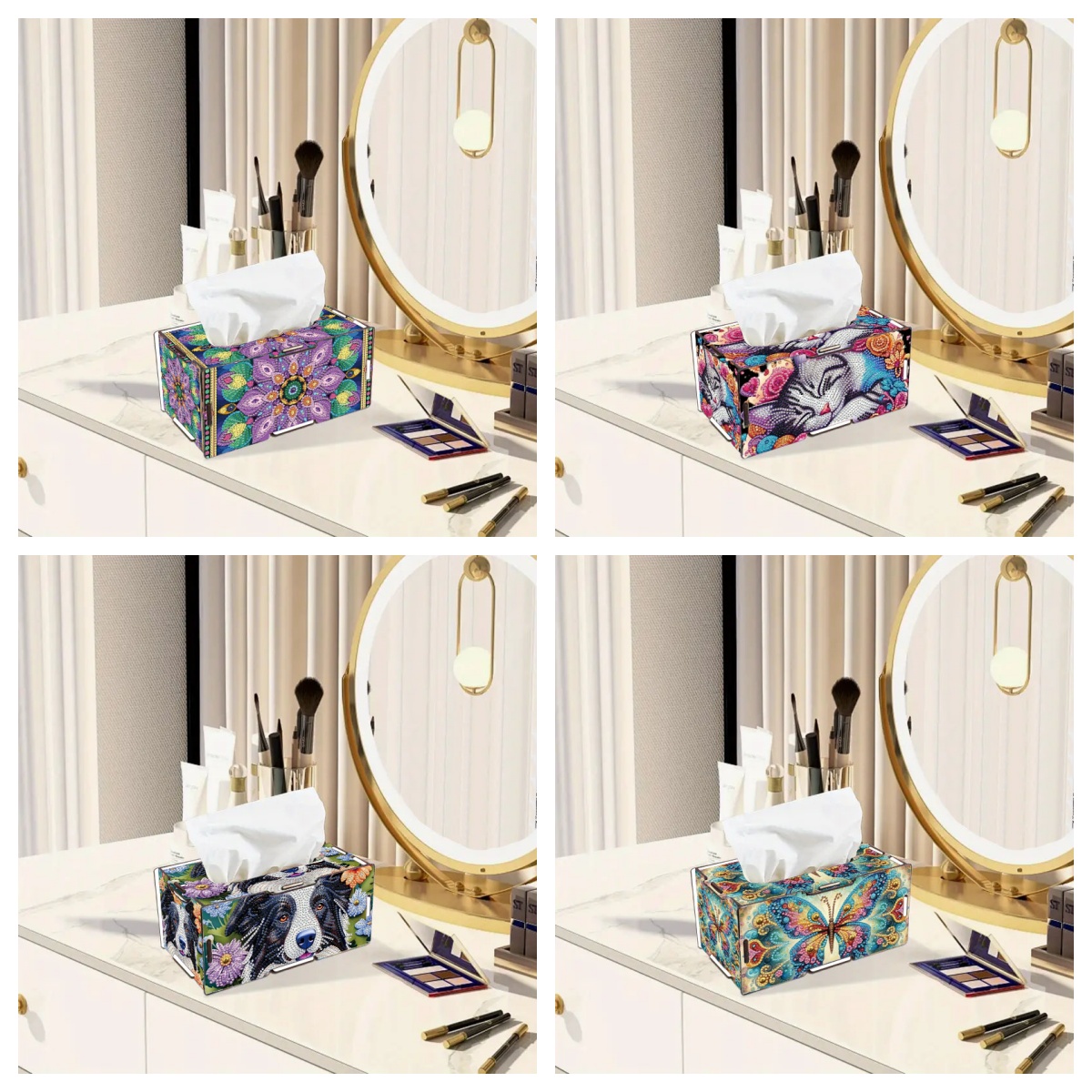 1 Set Lukisan Berlian Bulat Mo - Pattern Tissue Paper ulasan dan harga
