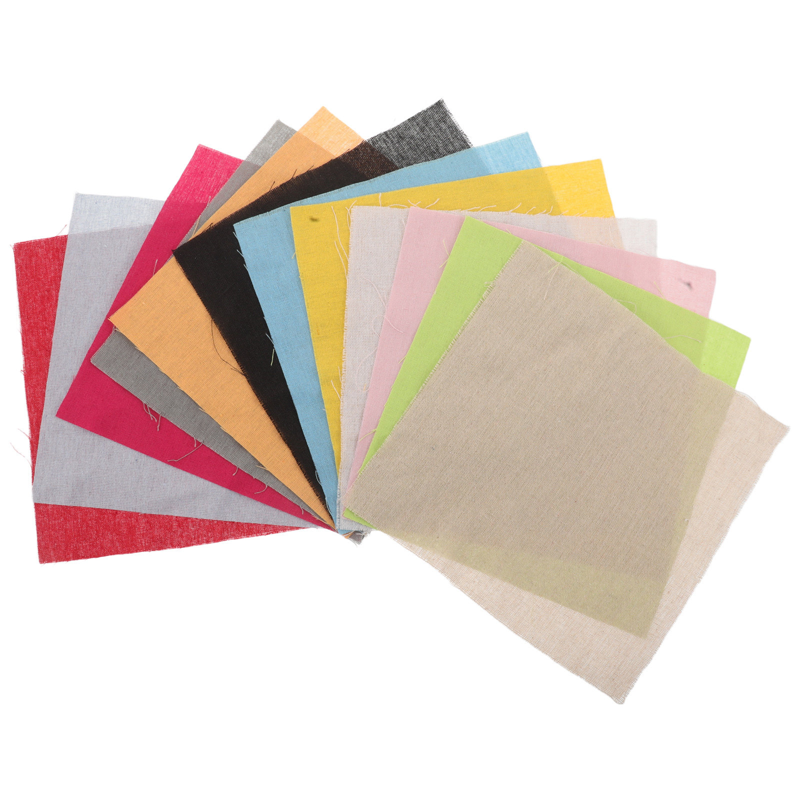 12 Lembar Kain Linen Bordir Ca - Sewing Textile Art ulasan dan harga