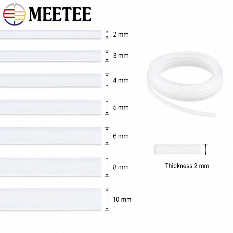 Meetee 10 Meter Plastik Polies - Textile Sewing Support ulasan dan harga