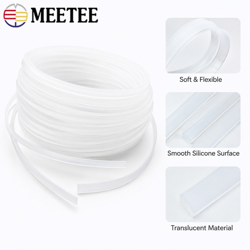 Meetee 10 Meter Plastik Polies - Textile Sewing Support ulasan dan harga