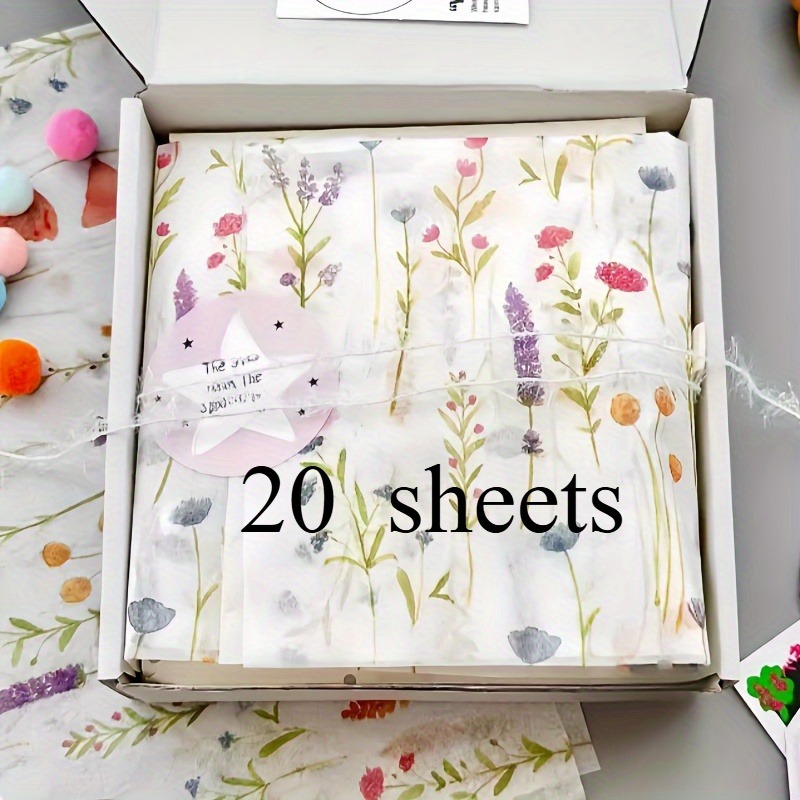 20 Lembar Kertas Tisu Pembungk - Pattern Tissue Paper ulasan dan harga